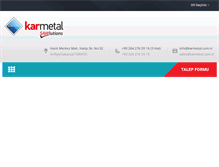 Tablet Screenshot of karmetal.com.tr